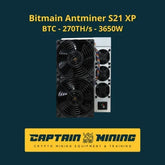 Bitmain Antminer S21 XP with 270 TH/s hashrate and air-cooling system